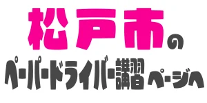 松戸市で安全運転を身につけるペーパードライバー講習 固定ページへ