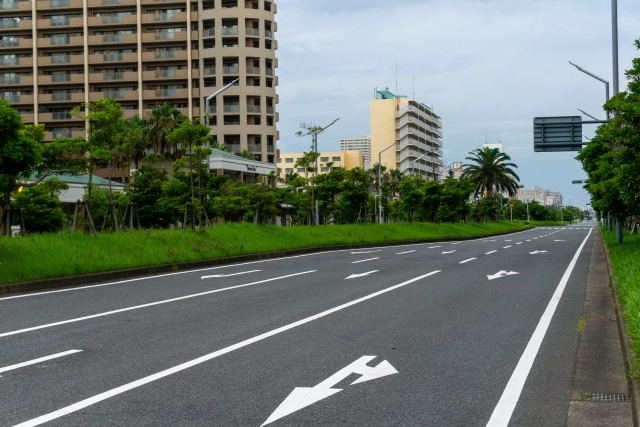 浦安市 での ペーパードライバー講習 新浦安の道路風景