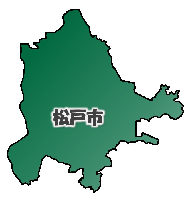 松戸市の地図