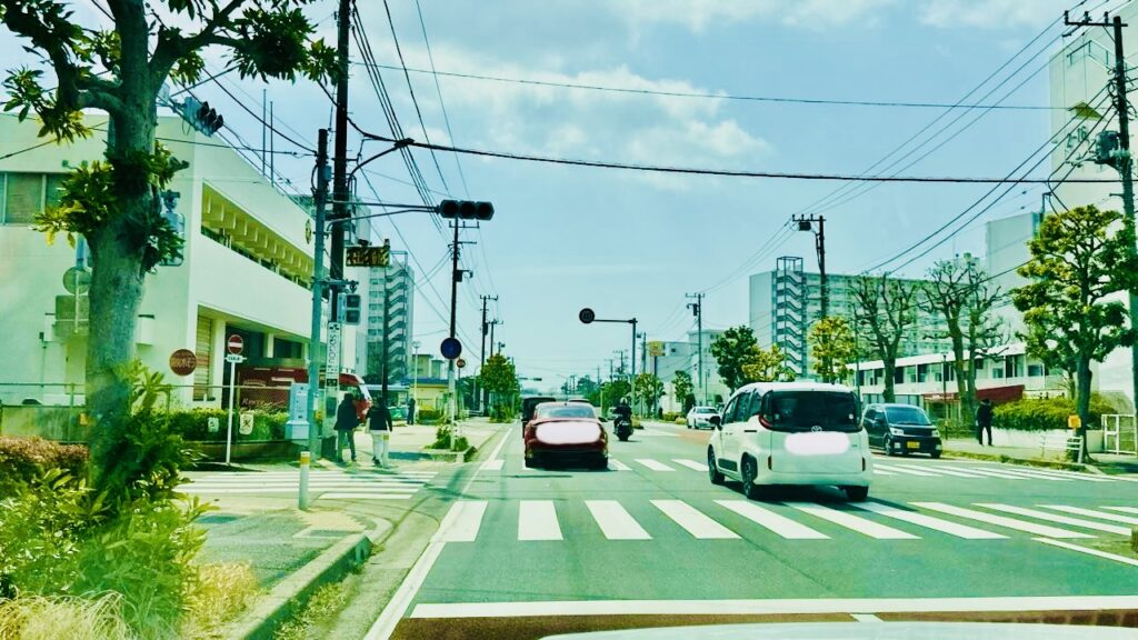 船橋市内、幹線道路での走行